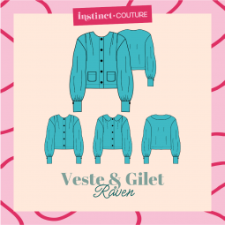 Patron Instinct Couture - Veste et gilet Raven