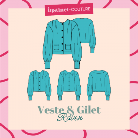 Patron Instinct Couture - Veste et gilet Raven