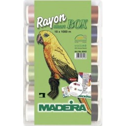 Coffret de 18 fils à broder Madeira 1000m
