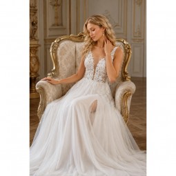 Tissu Tulle extensible - Blanc