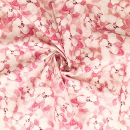 Tissu popeline - Sylvain rose