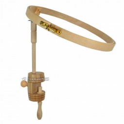 Cercle à Broder En Bois 20cm - Fermeture à Vis Métal - Hêtre - Pour Point De Croix, Broderie