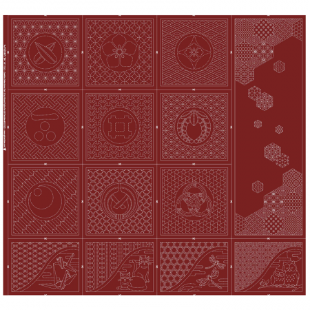 Coupon pré-imprimé broderie sashiko - Selections 2