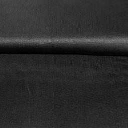 Tissu polyester viscose - Texture satin noir