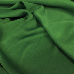 Tissu crêpe satiné - Vert