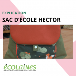 Tuto de couture - Sac d'école Hector