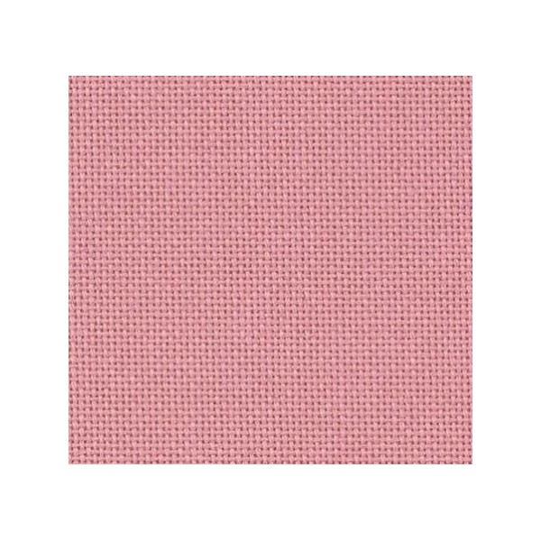 Toile à broder Zweigart lugana 10 fils/cm - Vieux rose