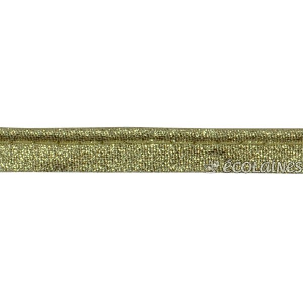 Passepoil lurex doré 10 mm