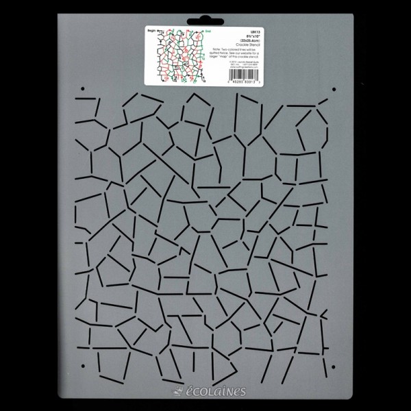 Stencil de patchwork - Crackle stencil