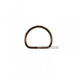 Boucle demi ronde 15 mm bronze