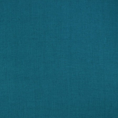 Tissu lin lavé - Bleu canard Tissu lin lavé - Bleu canard