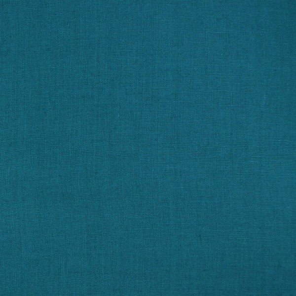 Tissu lin lavé - Bleu canard