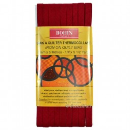 Biais thermocollant 6 mm Bordeaux 5 m