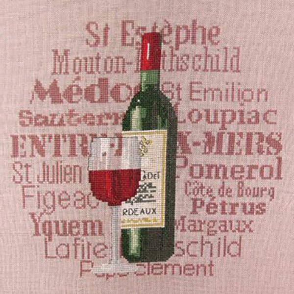 Fiche de broderie : Le Bordeaux