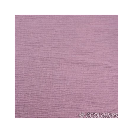 Tissu double gaze - Rose bonbon Tissu double gaze - Rose bonbon