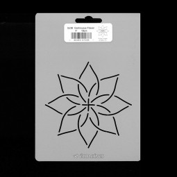 Stencil de patchwork - Continuous flower 10 cm
