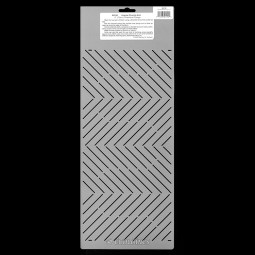 Stencil de patchwork - Angular chenille grid