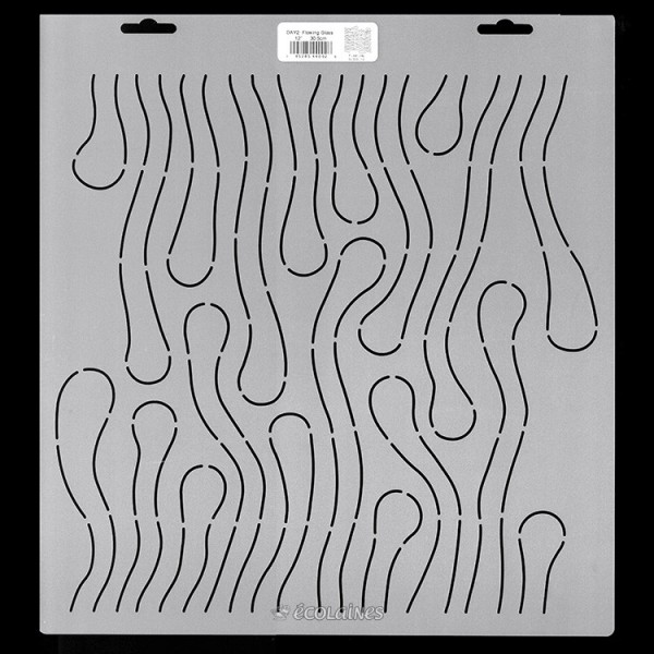 Stencil de patchwork - Flowting glass