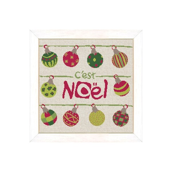Fiche de broderie Lilipoints : C'est Noël