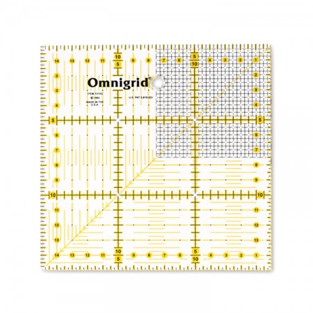 Règle de patchwork Omnigrid 15 x 15 cm