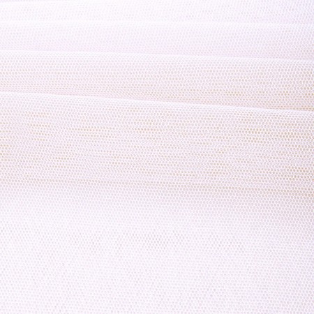 Tulle de coton blanc