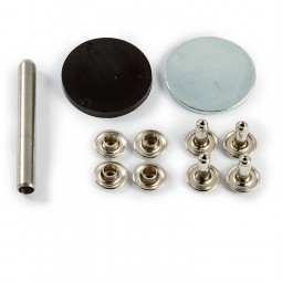 Rivets tubulaires 4-6 mm Argent avec outil Prym
