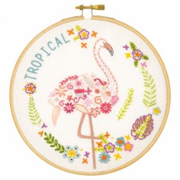Kit de broderie - Gontran le flamant
