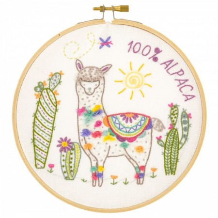 Kit de broderie - Nikola le lama Kit de broderie - Nikola le lama