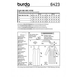 Patron Burda 6423 - Robe moulante