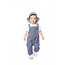 Patron Burda 9337 - Salopette à coulisse pour bébé