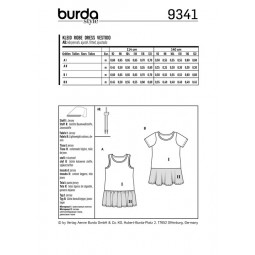 Patron Burda 9341 - Robe à bretelles pour enfant