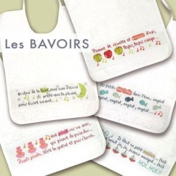 Fiche de broderie Lilipoints : Les bavoirs