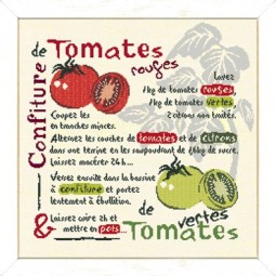 Fiche de broderie Lilipoints : Confiture de tomates
