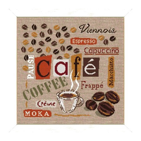 Fiche de broderie Lilipoints : Pause café