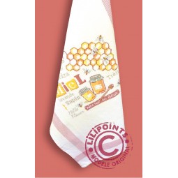 Fiche de broderie Lilipoints : Le miel