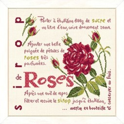 Fiche de broderie Lilipoints : Sirop de roses