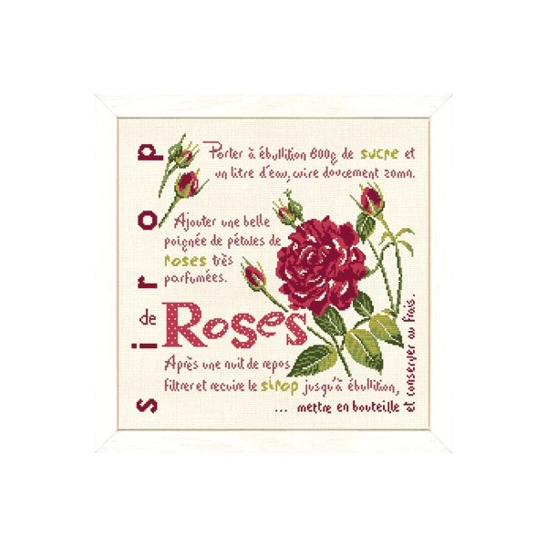 Fiche de broderie Lilipoints : Sirop de roses