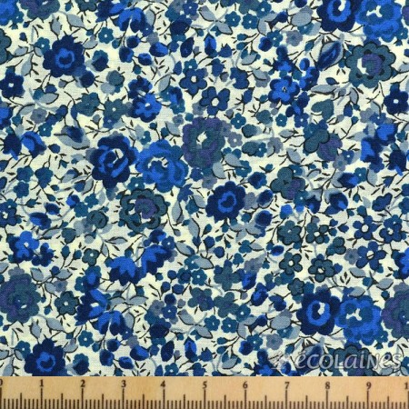 Tissu Liberty Emma and georgina bleu