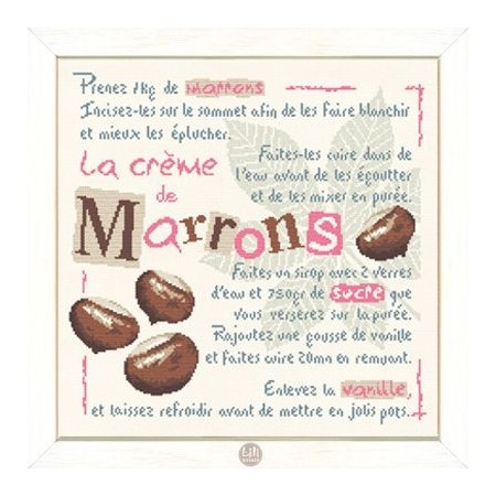 Fiche de broderie Lilipoints : La crème de marron