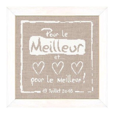 Fiche de broderie Lilipoints : Pour le meilleur et... pour le meilleur !