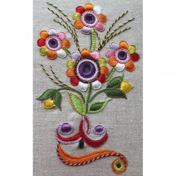 Kit de broderie : Coffret Glazig - Fleurs glazig