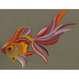 Kit de broderie : Coffret Glazig - Ar pesked ruz
