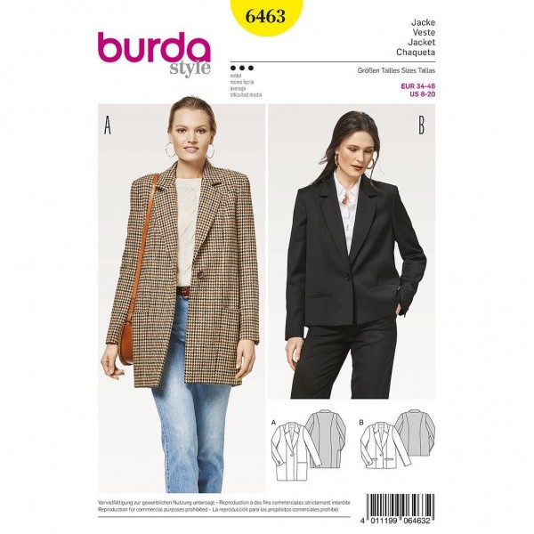 Patron Burda 6463 - Blazers