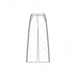 Patron Burda 6470 - Pantalon jambes amples