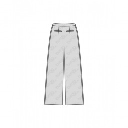 Patron Burda 6470 - Pantalon jambes amples