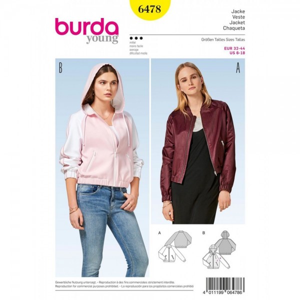 Patron Burda 6478 - Blouson