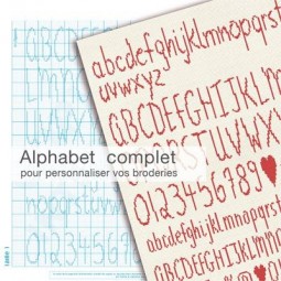 Fiche de broderie Lilipoints : Alphabet