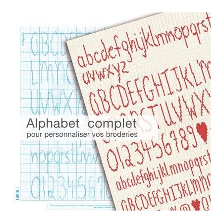 Fiche de broderie Lilipoints : Alphabet