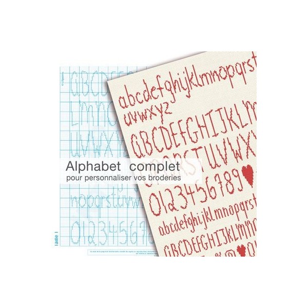 Fiche de broderie Lilipoints : Alphabet