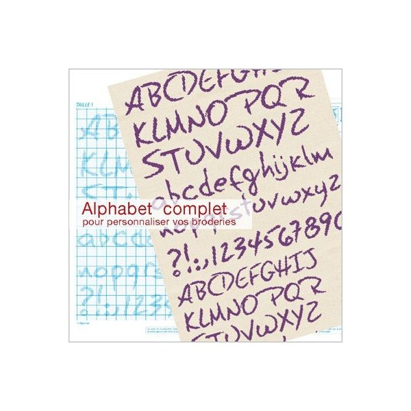 Fiche de broderie Lilipoints : Alphabet 2